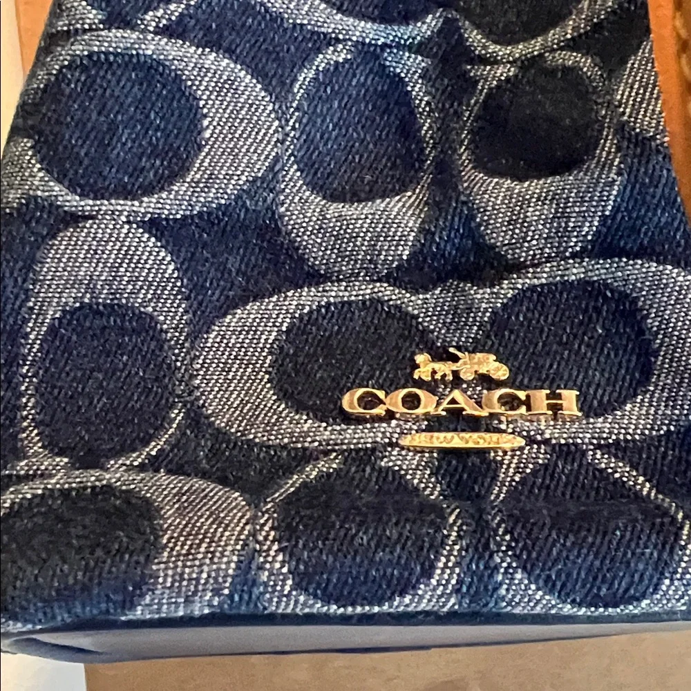 Coach Denim Blue and Tan Mini Bag NWT
Sold out!!! - Picture 7 of 16